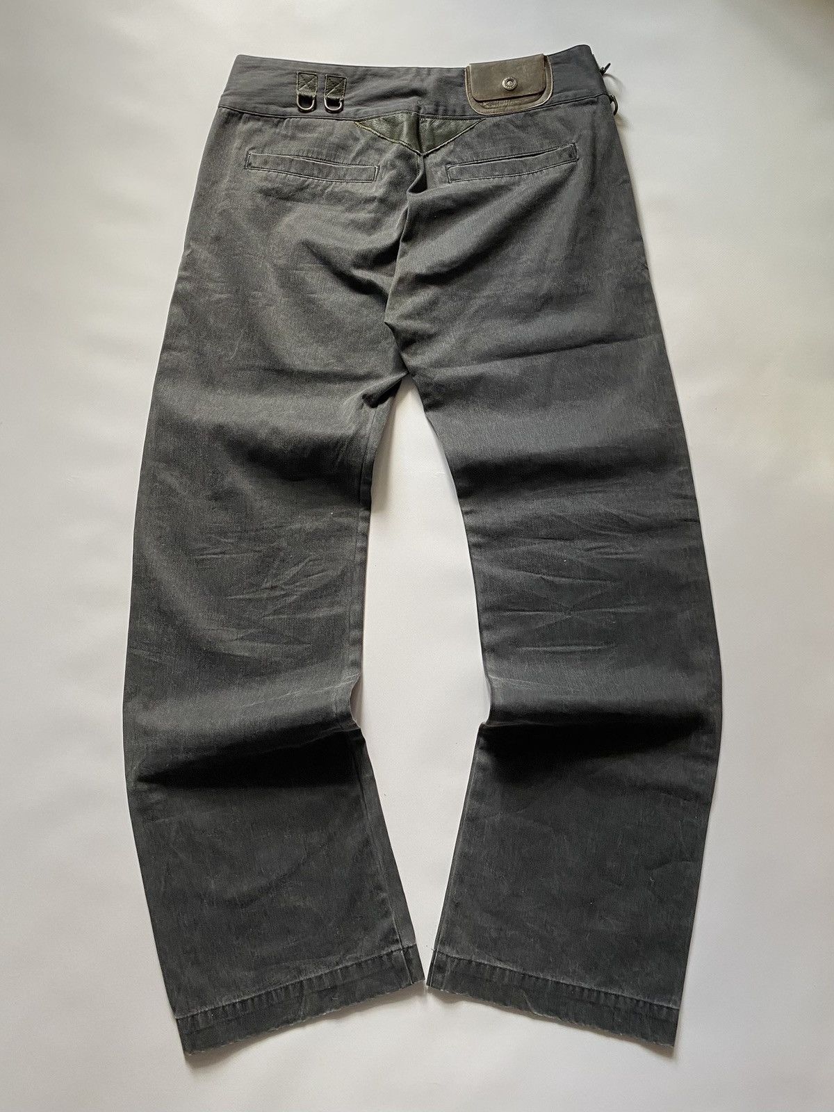 Diesel Vintage Diesel Rare Straight Jeans Leather Elements Size 31 Size US 30 / EU 46 - 2 Thumbnail