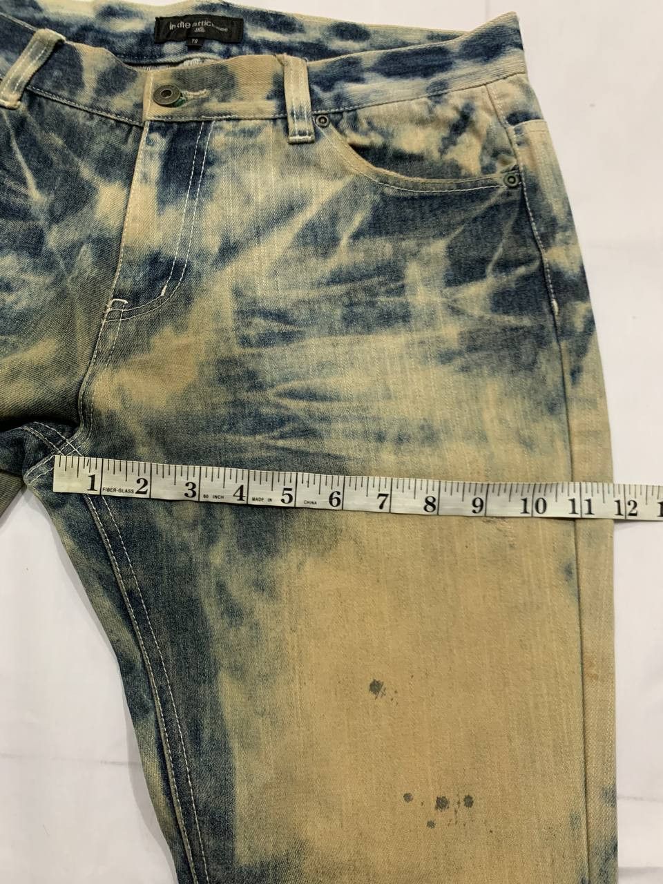 In The Attic Vintage 2000s In The Attic Homme Bleach Jeans Size US 33 - 9 Thumbnail