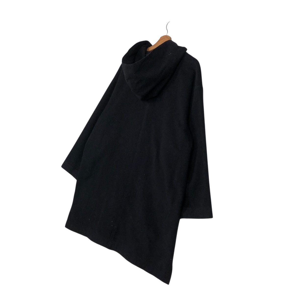 Japanese Brand S.I.B Experimental Hooded Overcoat — Black Avant-Garde Drape Size US M / EU 48-50 / 2 - 13 Thumbnail