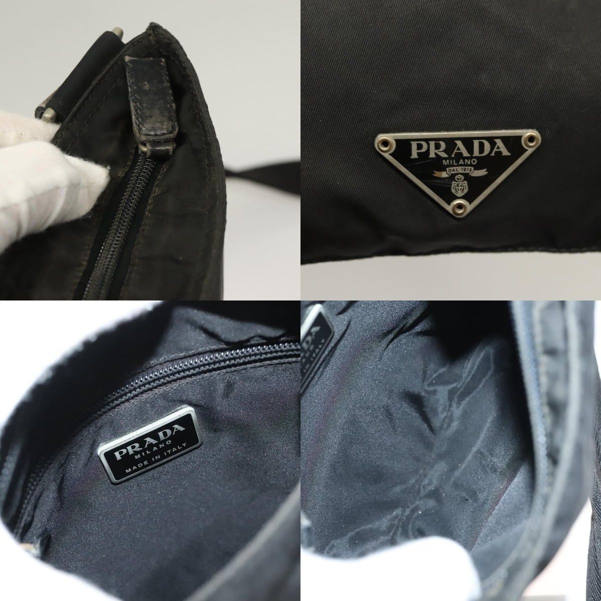 Prada PRADA Shoulder Bag Nylon Black Silver Size ONE SIZE - 11 Thumbnail