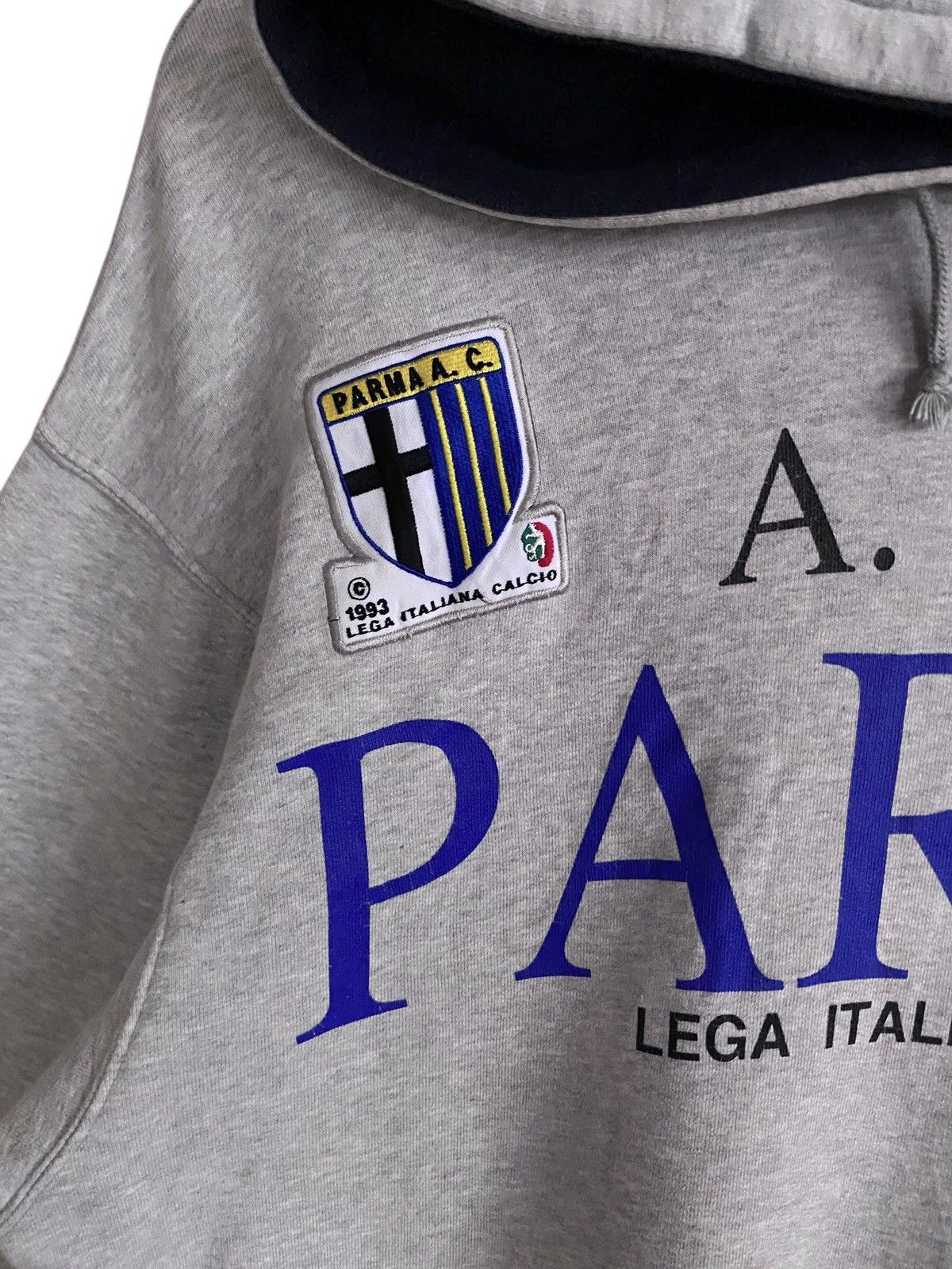 Kappa Vintage Kappa Italian Football Team A.C. Parma Hoodie 1993s Size US L / EU 52-54 / 3 - 4 Thumbnail