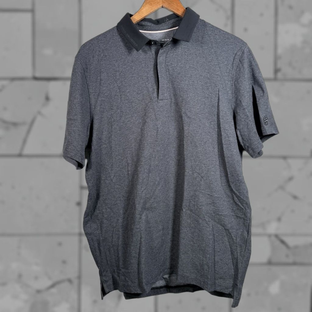 Under Armour NWT Under Armour Curry Range Unlimited Gray HeatGear Casual Polo Mens L Size US L / EU 52-54 / 3 - 1 Thumbnail
