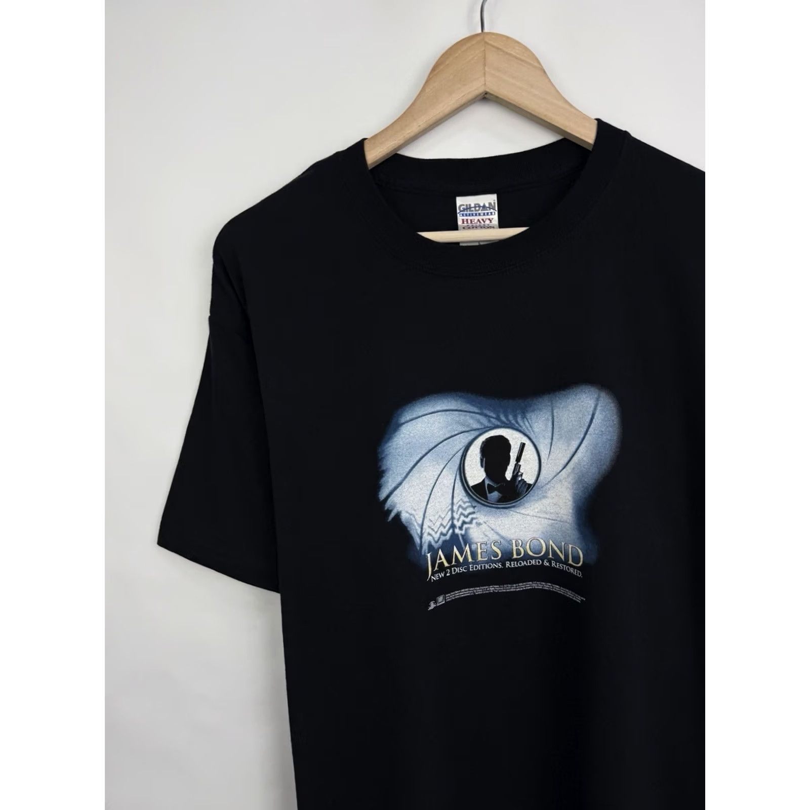 Gildan VINTAGE James Bond 007 Promo Movie T-Shirt Men L Black Movie Size US L / EU 52-54 / 3 - 3 Thumbnail