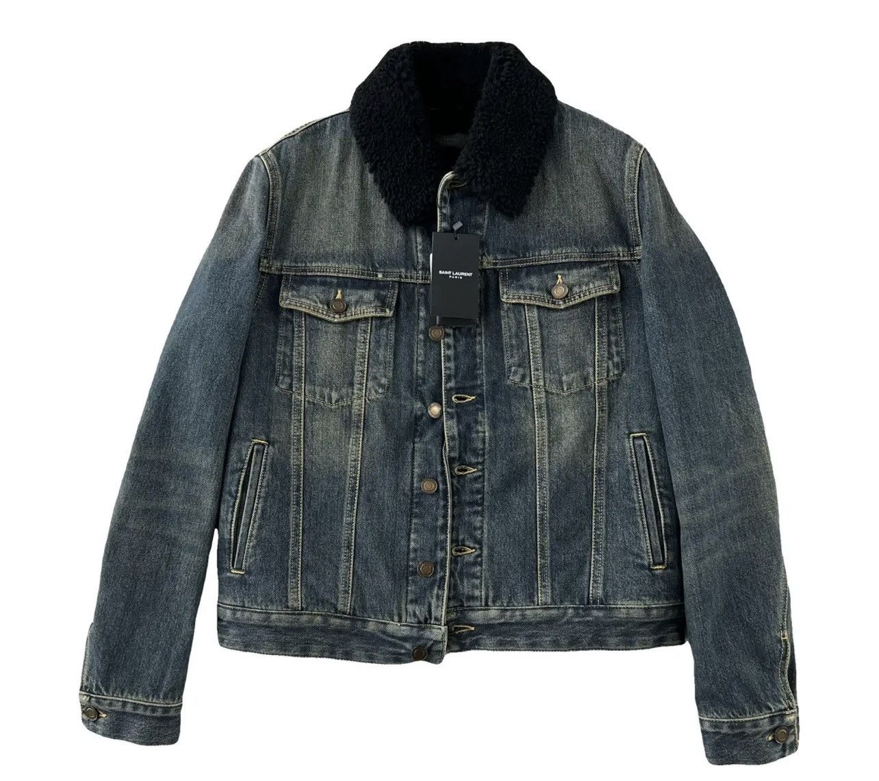 Saint Laurent Paris Denim Trucker Jacket | Grailed