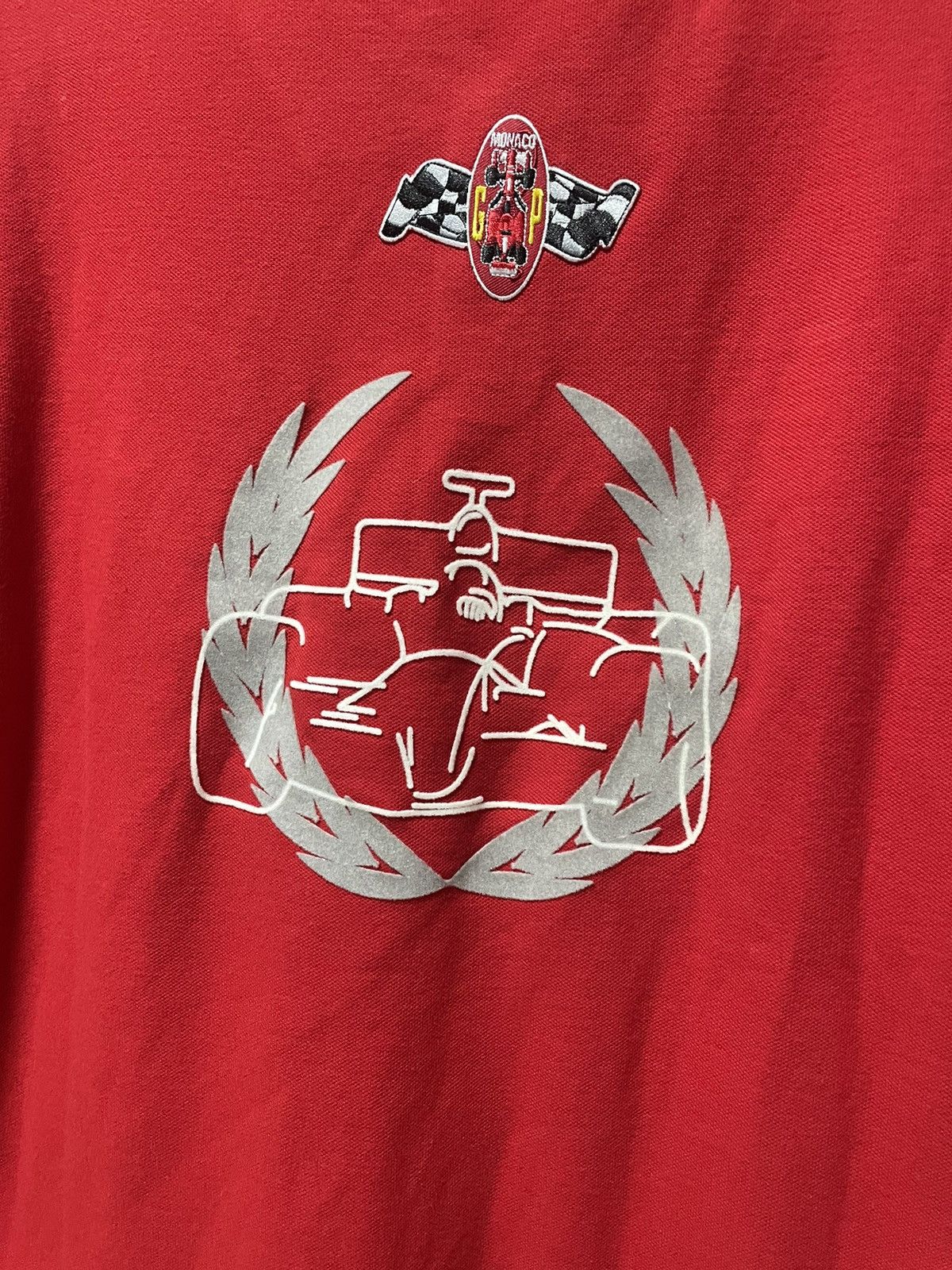 Club Monaco Vintage Monaco Grand Prix Racing Patch Tee Spellout Polo Size US M / EU 48-50 / 2 - 8 Thumbnail