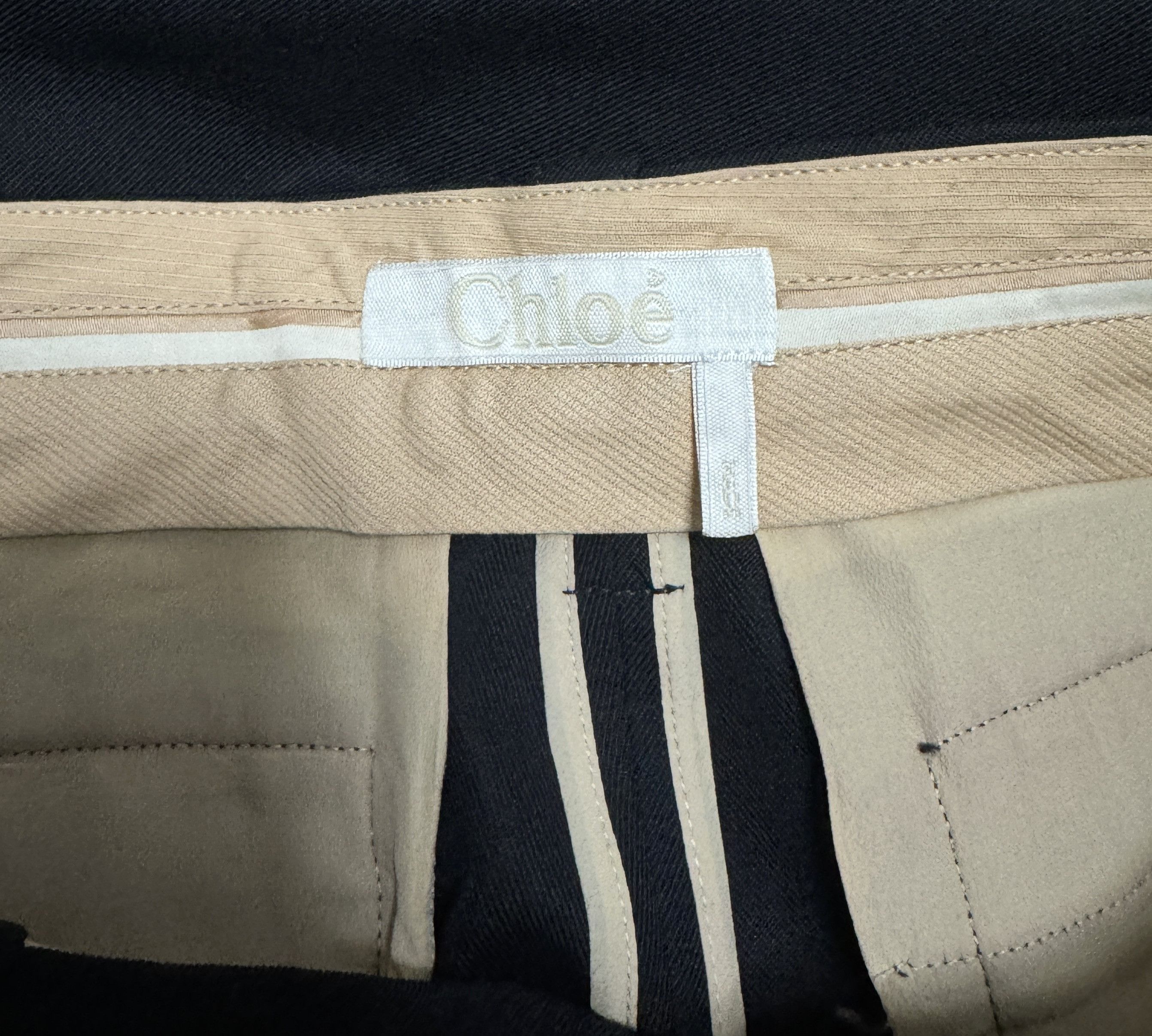 Chloe Chloe High Waisted Cargo Trousers Pants Iconic Navy Size 42 Size 28" / US 6 / IT 42 - 12 Thumbnail