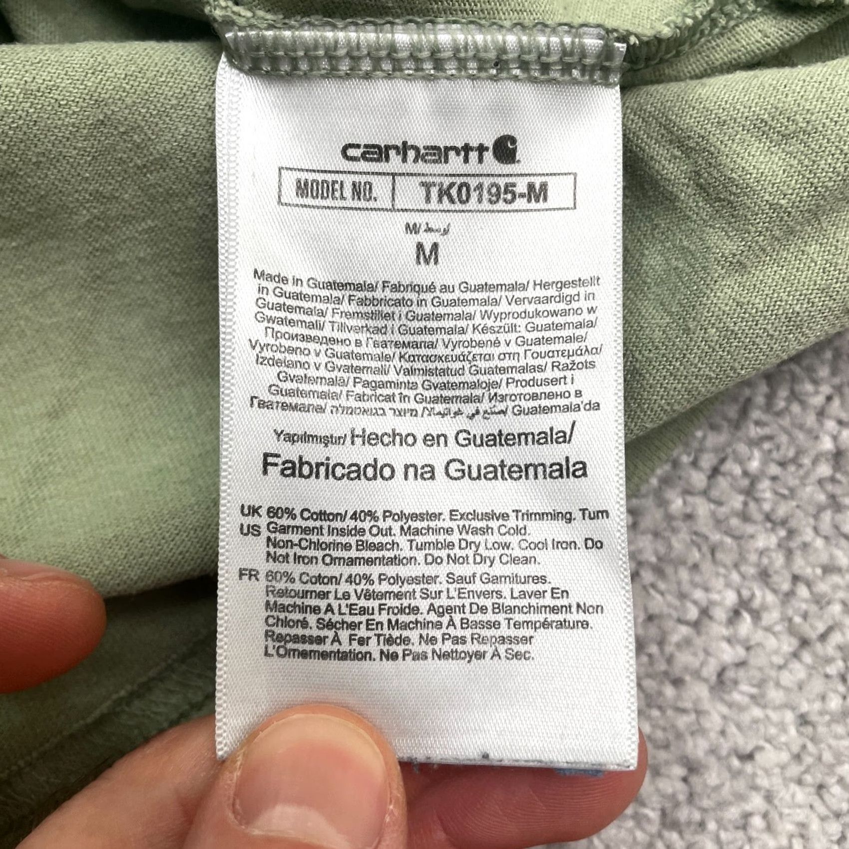 Carhartt VINTAGE Carhartt Loose Fit Graphic T-Shirt Mens Medium Green Crew Neck Cotton Casual Tee Size US M / EU 48-50 / 2 - 5 Thumbnail