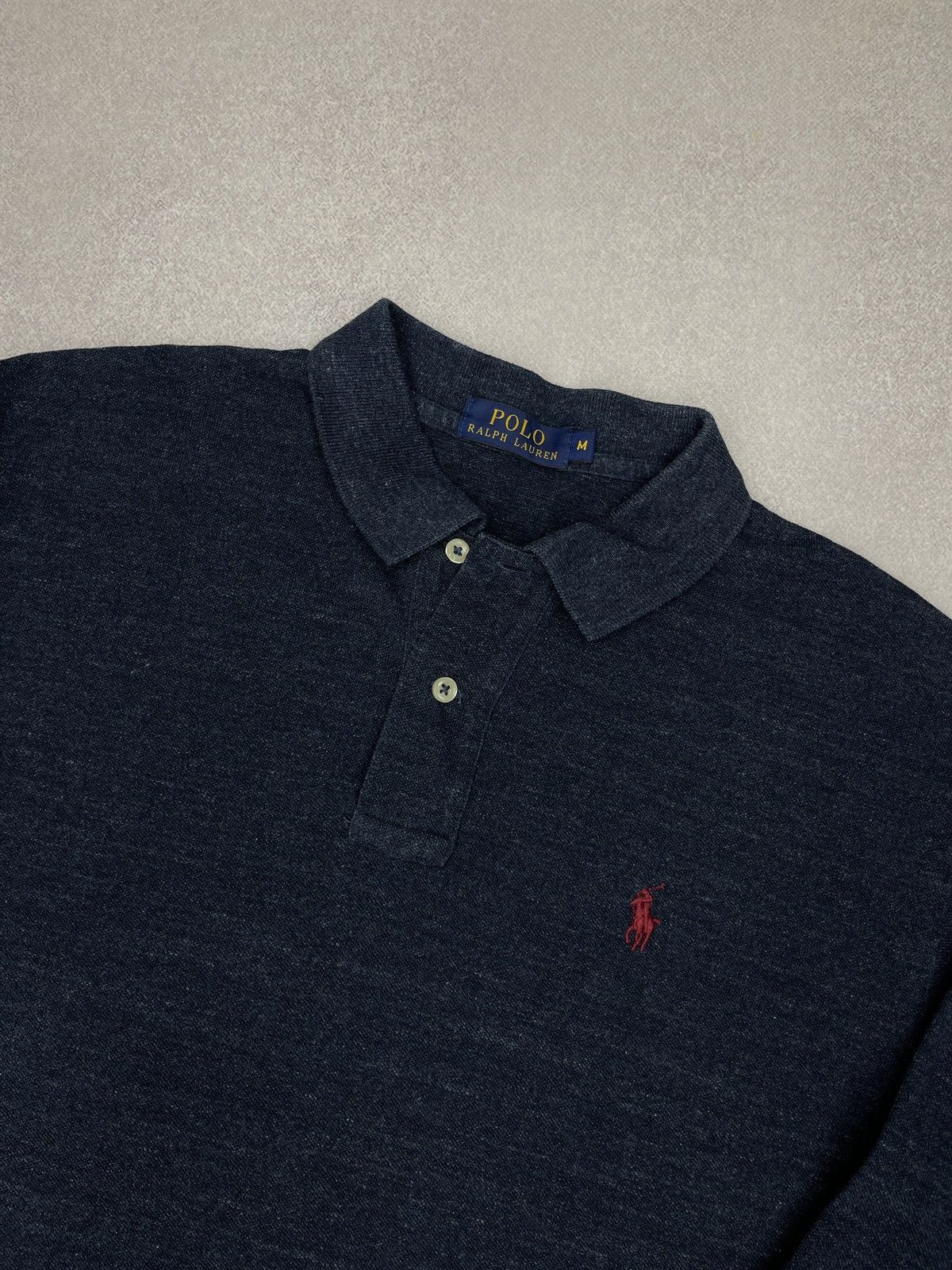 Polo Ralph Lauren Mens Ralph Lauren Rugby Polo Longsleeve Navy Y2K Size US M / EU 48-50 / 2 - 4 Thumbnail