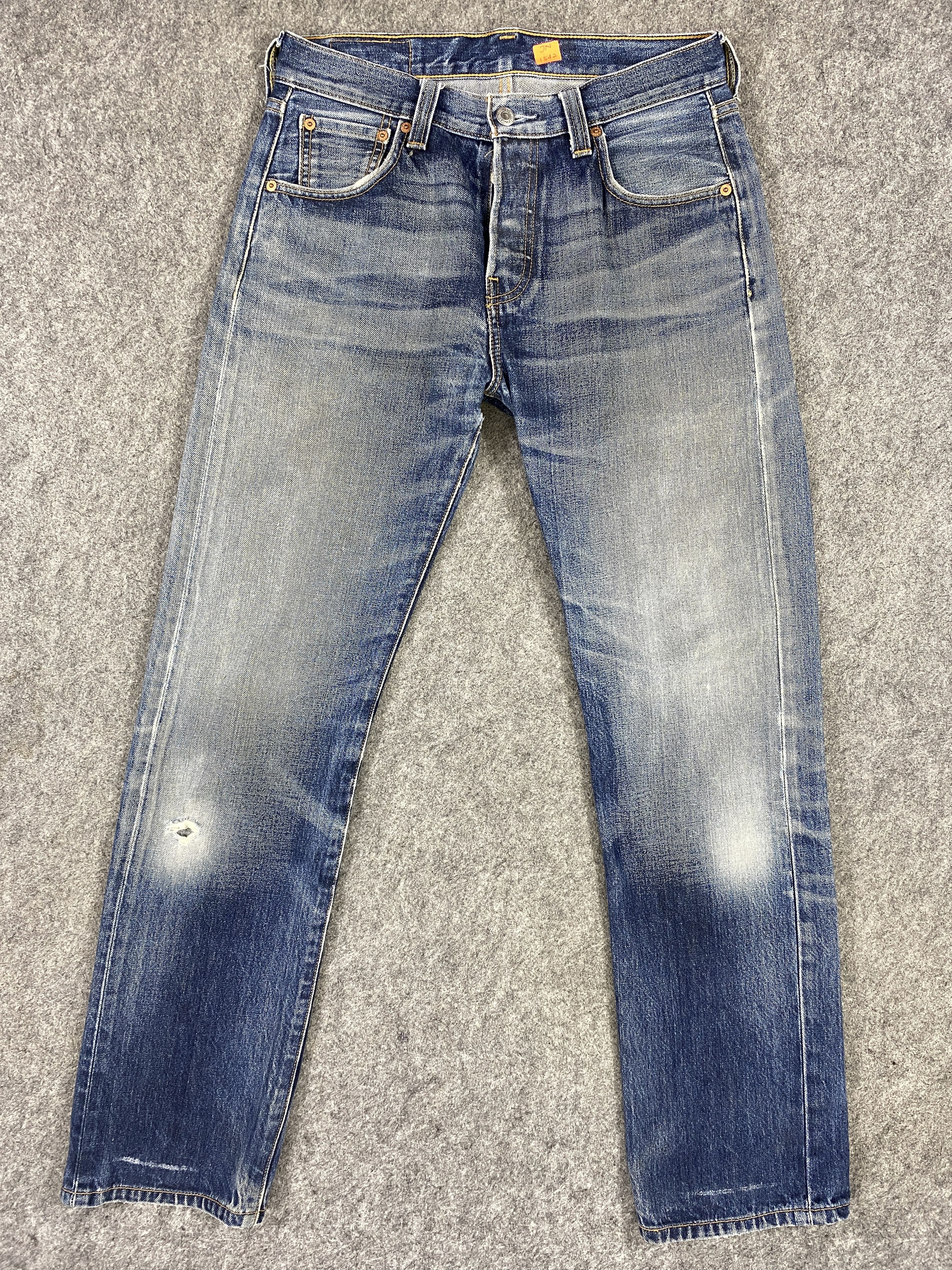 Japanese Brand Distressed Blue Levi's 501 Jeans 29x31 Denim -JN1542 Size US 29 - 1 Thumbnail