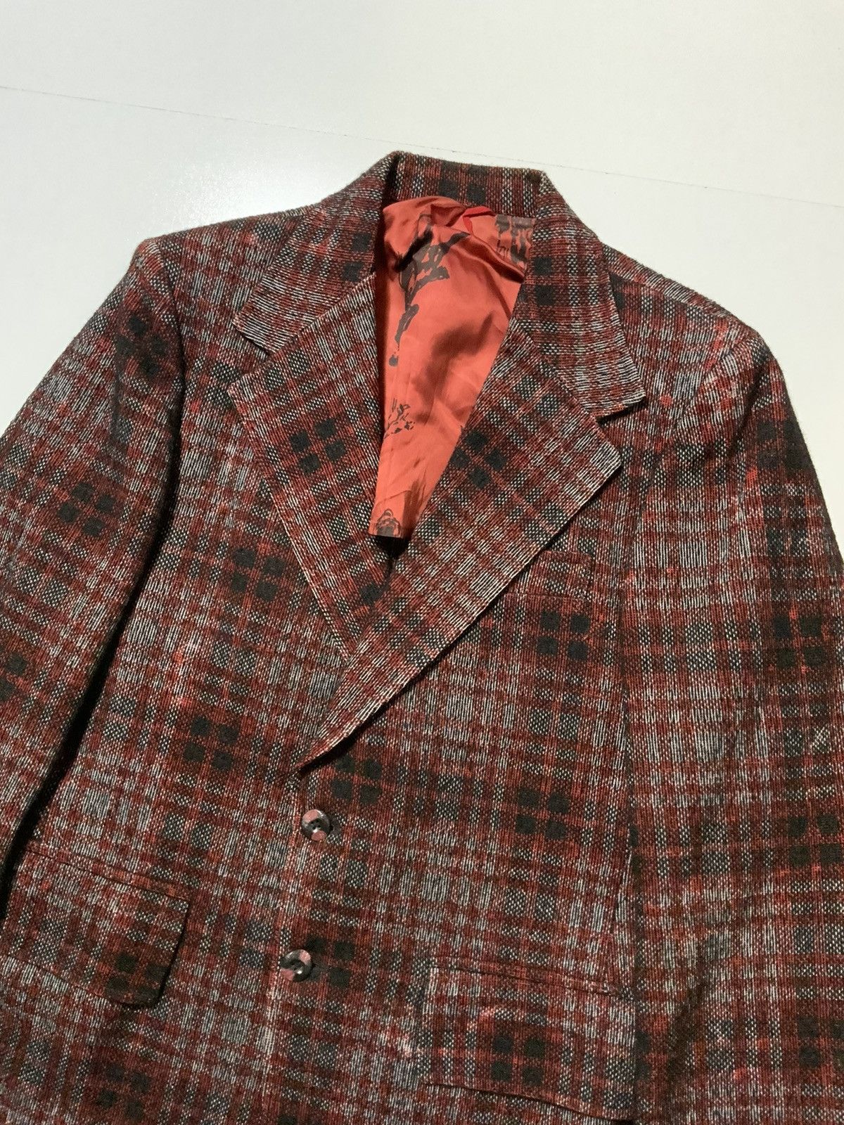 McGregor × Vintage 60s 70s Mcgregor Gottschalks Shadow Plaid Blazer Jacket Size US S / EU 44-46 / 1 - 5 Thumbnail