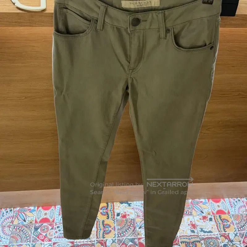 Burberry Burberry Khaki Green Cotton Casual Pants. Size 22" - 1 Thumbnail