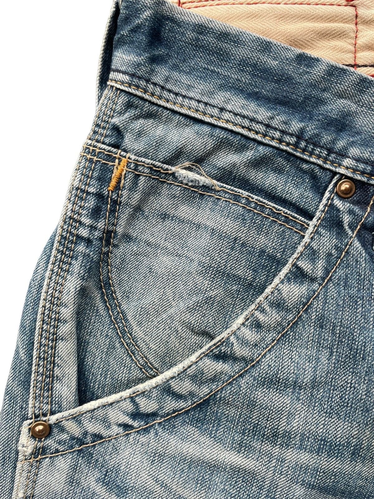 Japanese Brand × Vintage Vintage Blue Way Faded Denim Size US 33 - 5 Thumbnail