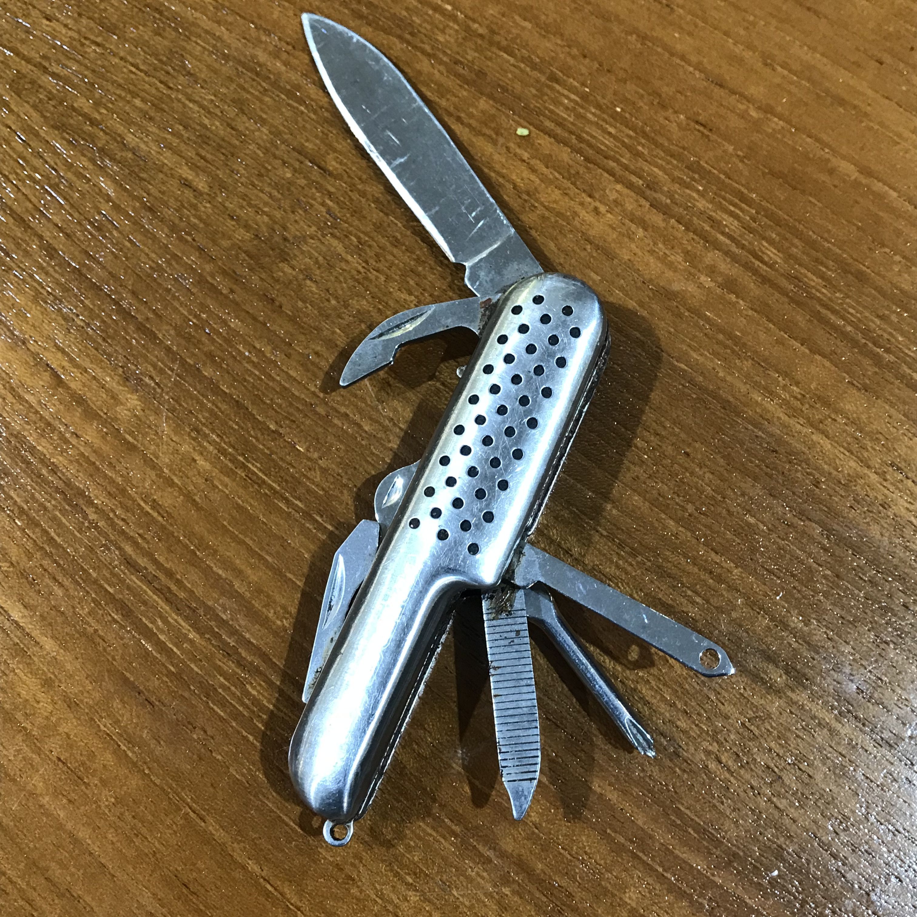 Vintage Vintage european Knife look like Medium Pocket Knife Silver Size ONE SIZE - 6 Thumbnail