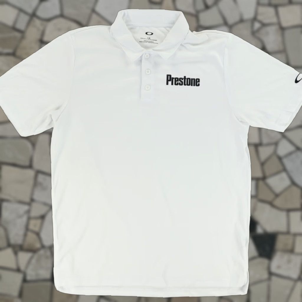 Oakley Oakley Polo Shirt White Men's L Solid Prestone Polyester Shirt Size US L / EU 52-54 / 3 - 1 Thumbnail