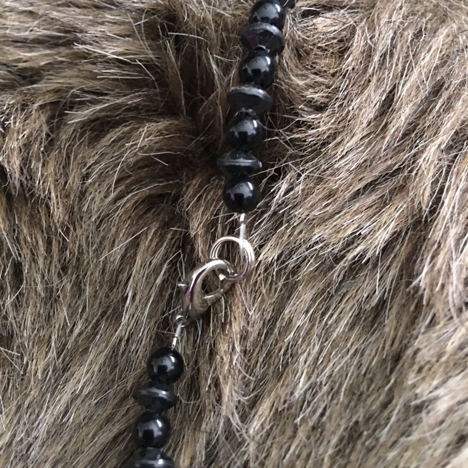 Jewelry Lucky dice black and silver beaded necklace Size ONE SIZE - 7 Thumbnail
