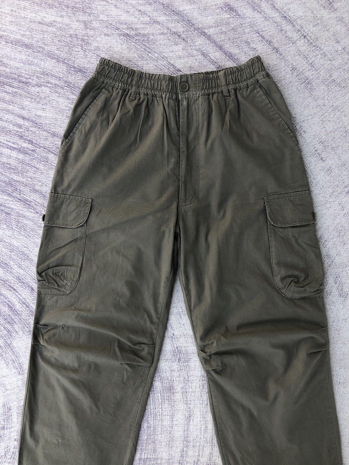 Vintage Cargo Stretchable Waist Trousers With 6 Pocket Workware Size US 26 / EU 42 - 2 Thumbnail
