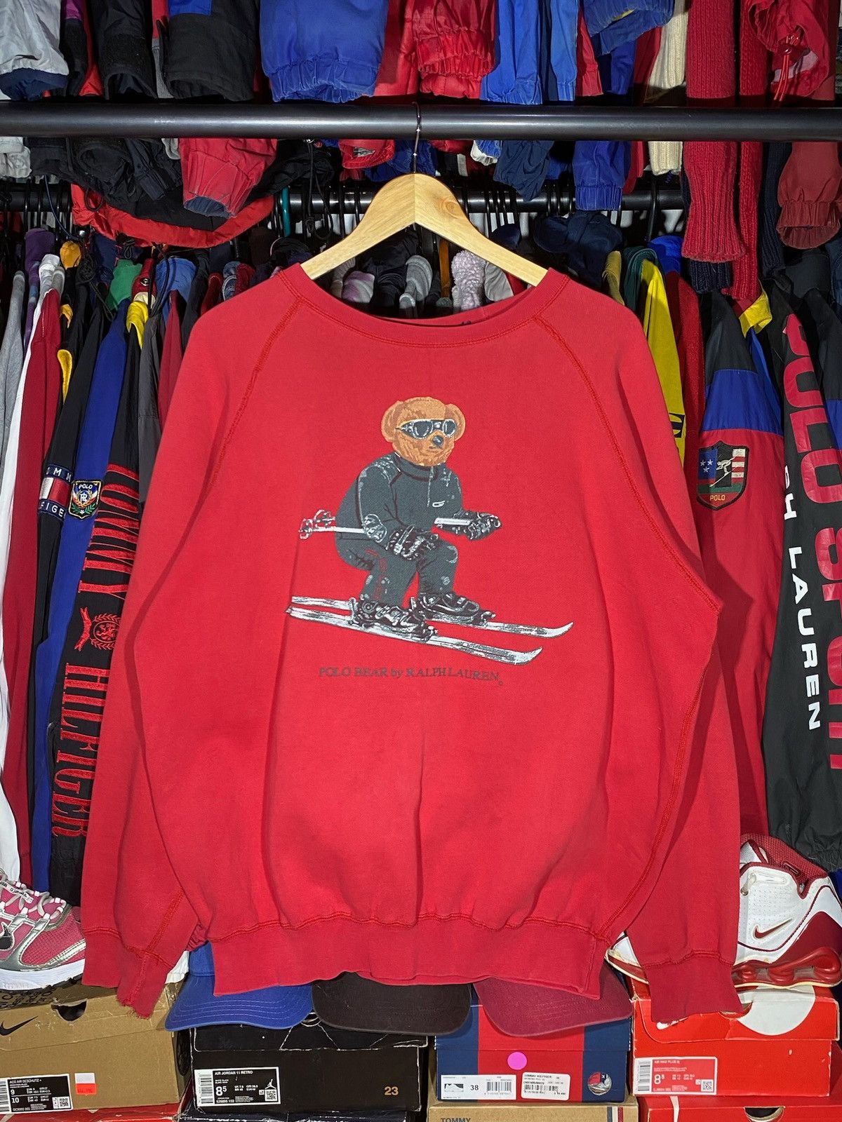 Polo Ralph Lauren × RRL Ralph Lauren × Vintage Crewneck Polo Bear Ski 90’s OG Vintage Size US XL / EU 56 / 4 - 1 Thumbnail