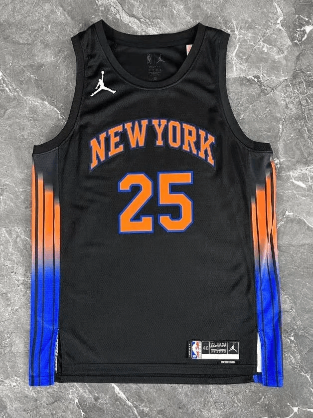 NBA 26 New York Knicks #25 Bridges Jersey Size US M / EU 48-50 / 2 - 2 Thumbnail