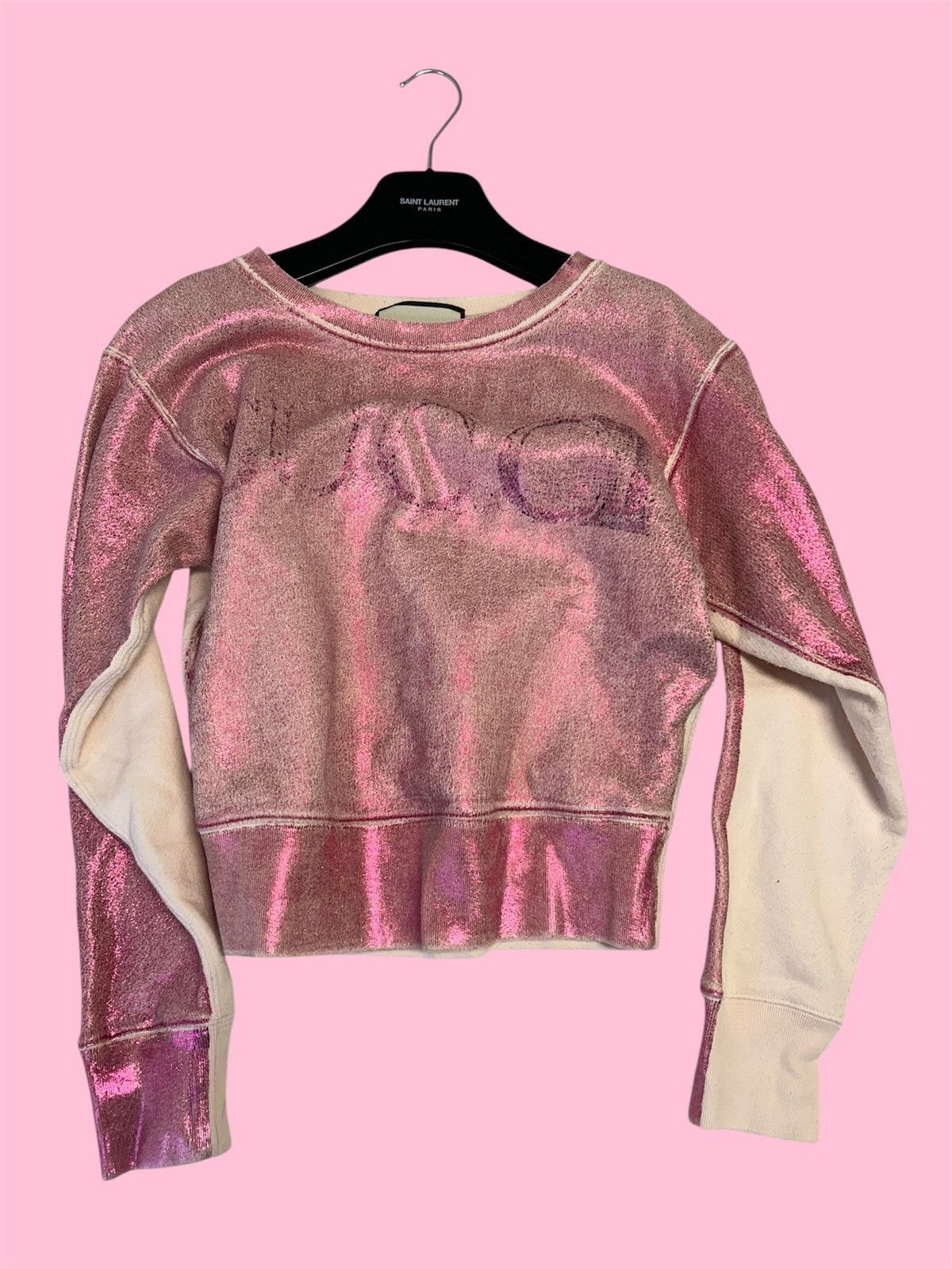 Gucci 2018 Blind For Love Metallic Sweatshirt Size US XS / EU 42 / 0 - 3 Thumbnail