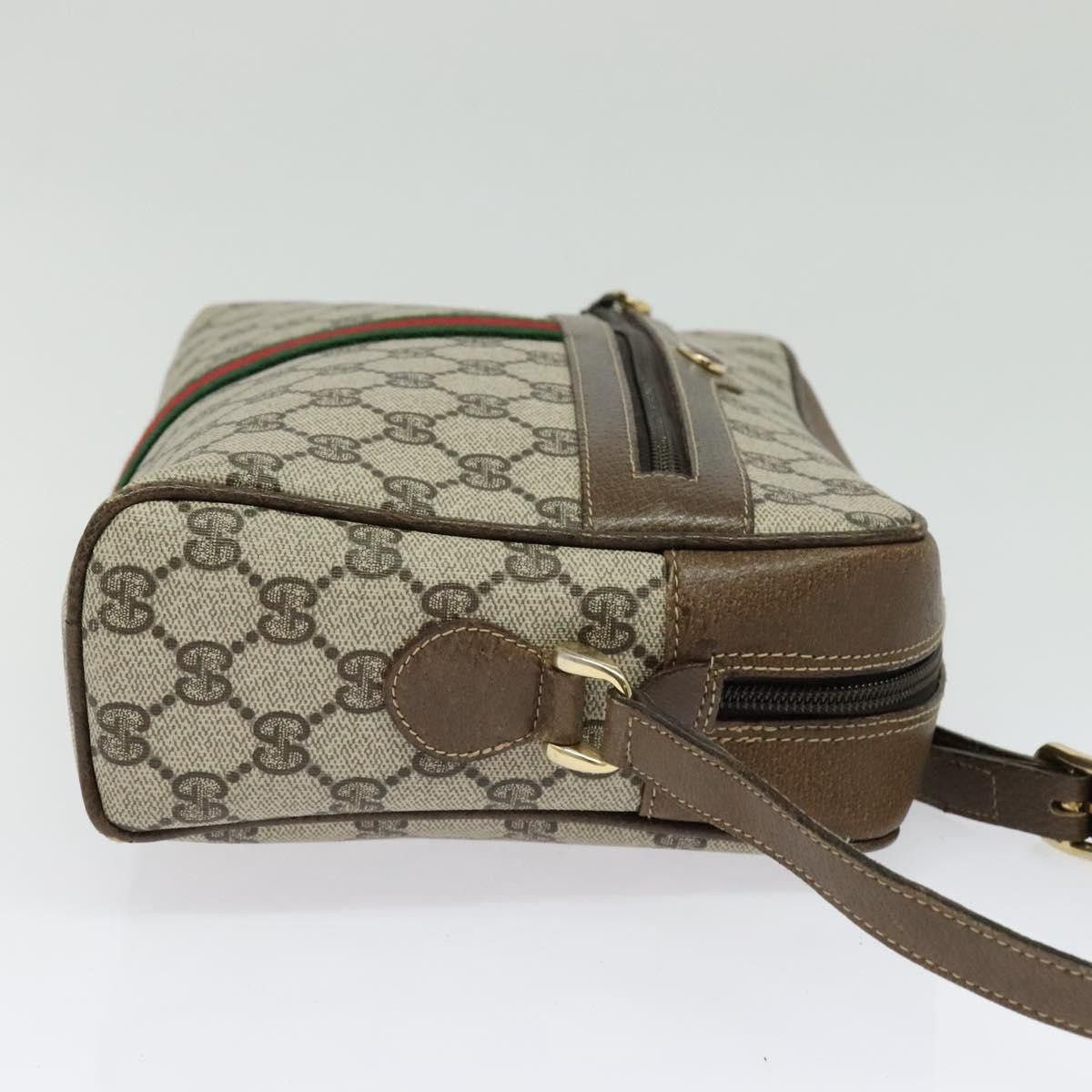 Gucci GUCCI GG Supreme Web Sherry Line Shoulder Bag Pvc Beige Size ONE SIZE - 5 Thumbnail