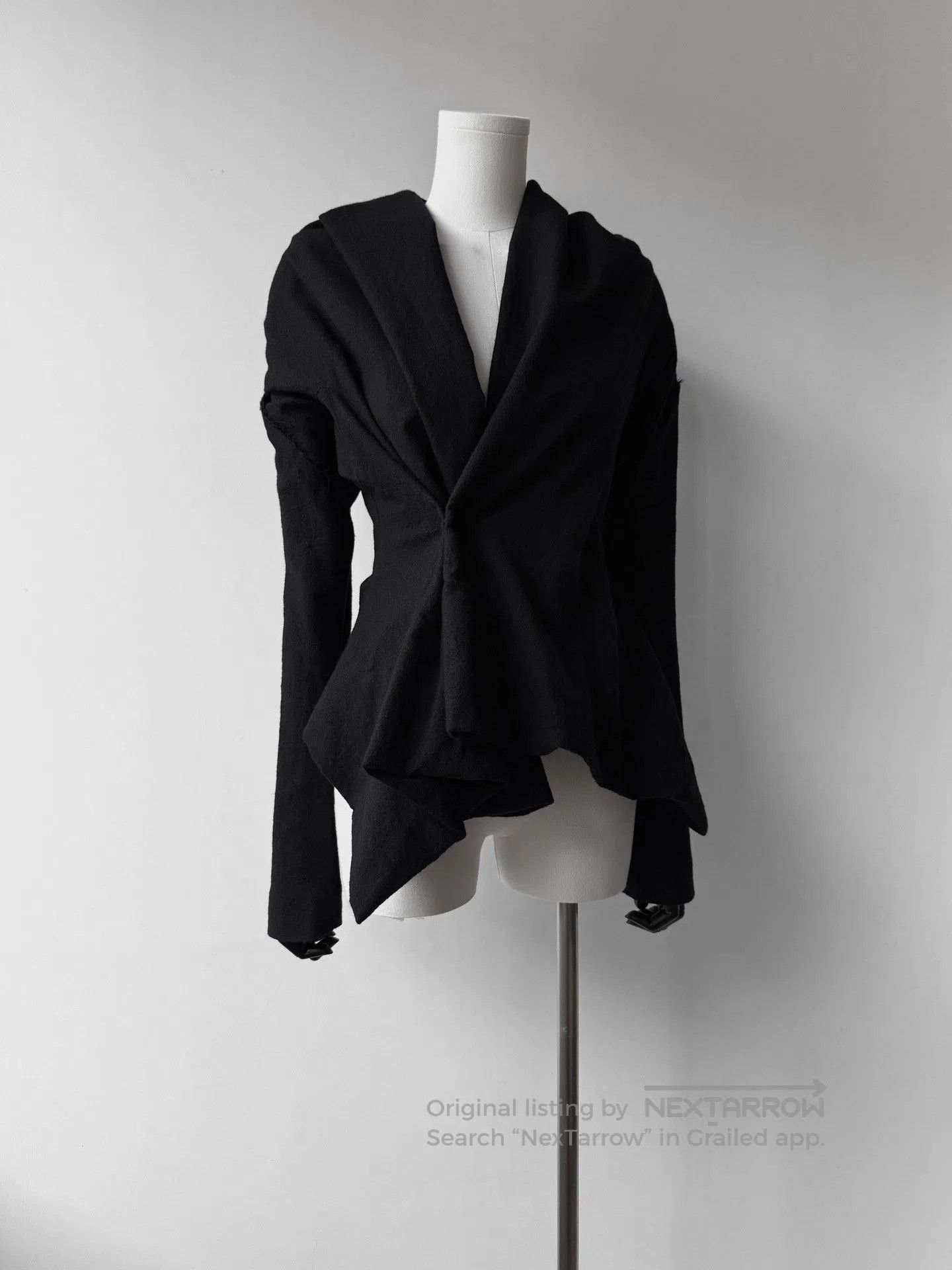 Yohji Yamamoto Yohji Yamamoto 24AW Asymmetric Wool Jacket. Size US M / EU 48-50 / 2 - 2 Thumbnail