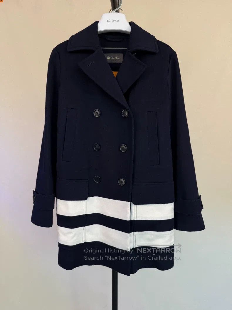 Loro Piana Loro Piana Navy wool coat Size S / US 4 / IT 40 - 1 Thumbnail