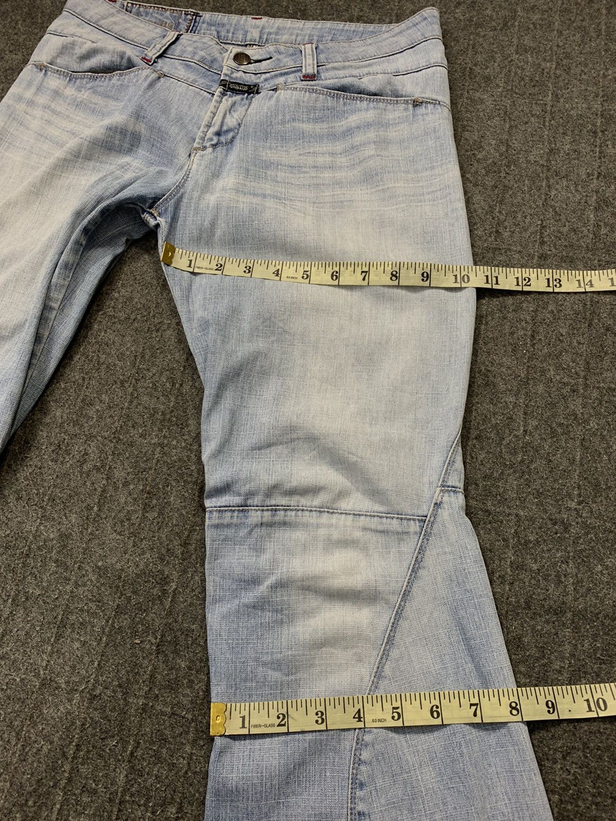Designer 90s Marithe Francois Girbaud Double Waist Bootcut Size 30" / US 8 / IT 44 - 16 Thumbnail