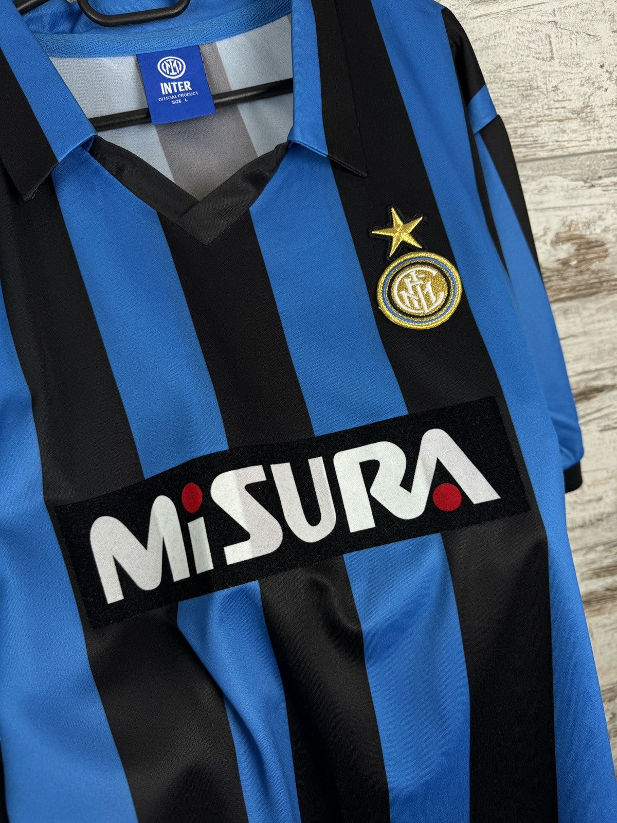 Other Mens Vintage Inter Milan FC T-shirt Internazionale jersey Size US L / EU 52-54 / 3 - 7 Thumbnail
