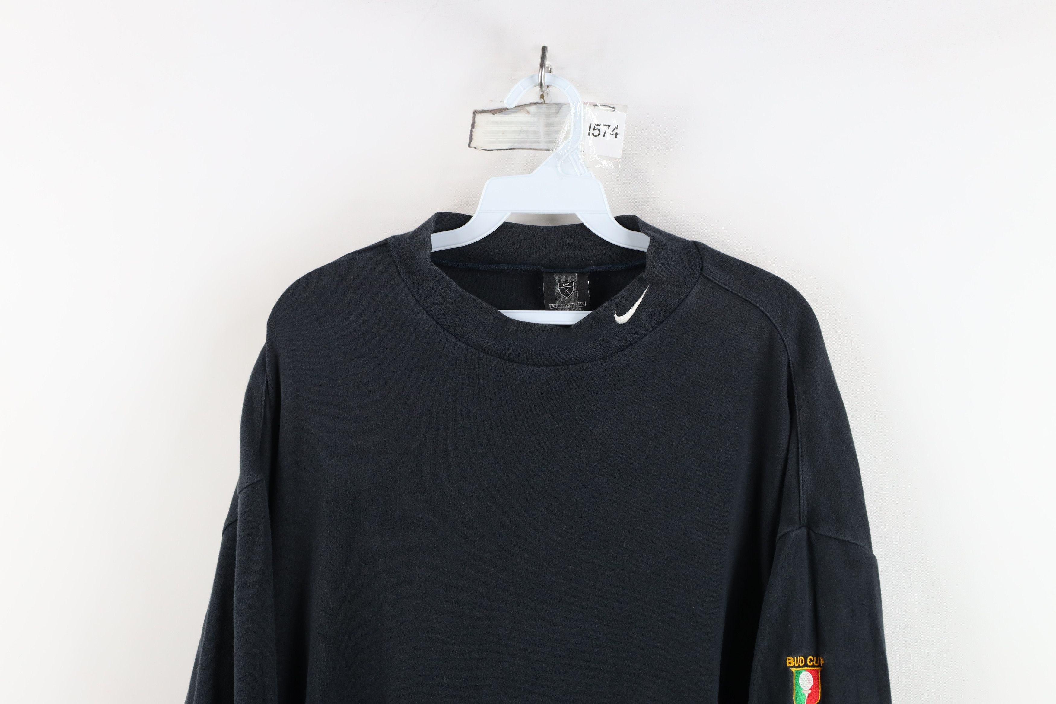 Nike Vintage Y2K Nike Golf Scott Mini Swoosh Mock Neck T-Shirt Size US XL / EU 56 / 4 - 2 Thumbnail
