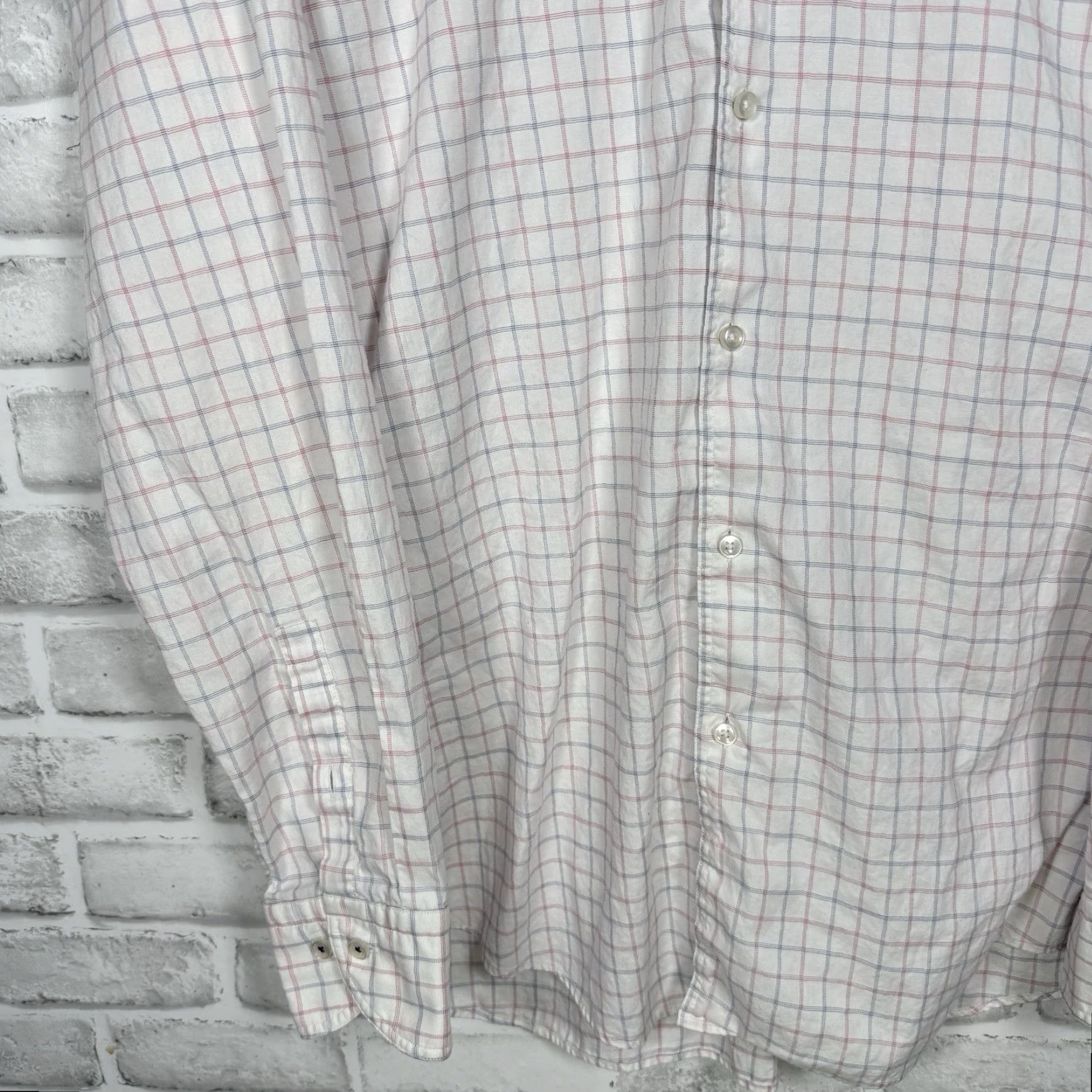 Hugo Boss Hugo Boss Slim Fit Plaid Long Sleeve Button Down Mens Size L Size US L / EU 52-54 / 3 - 3 Thumbnail