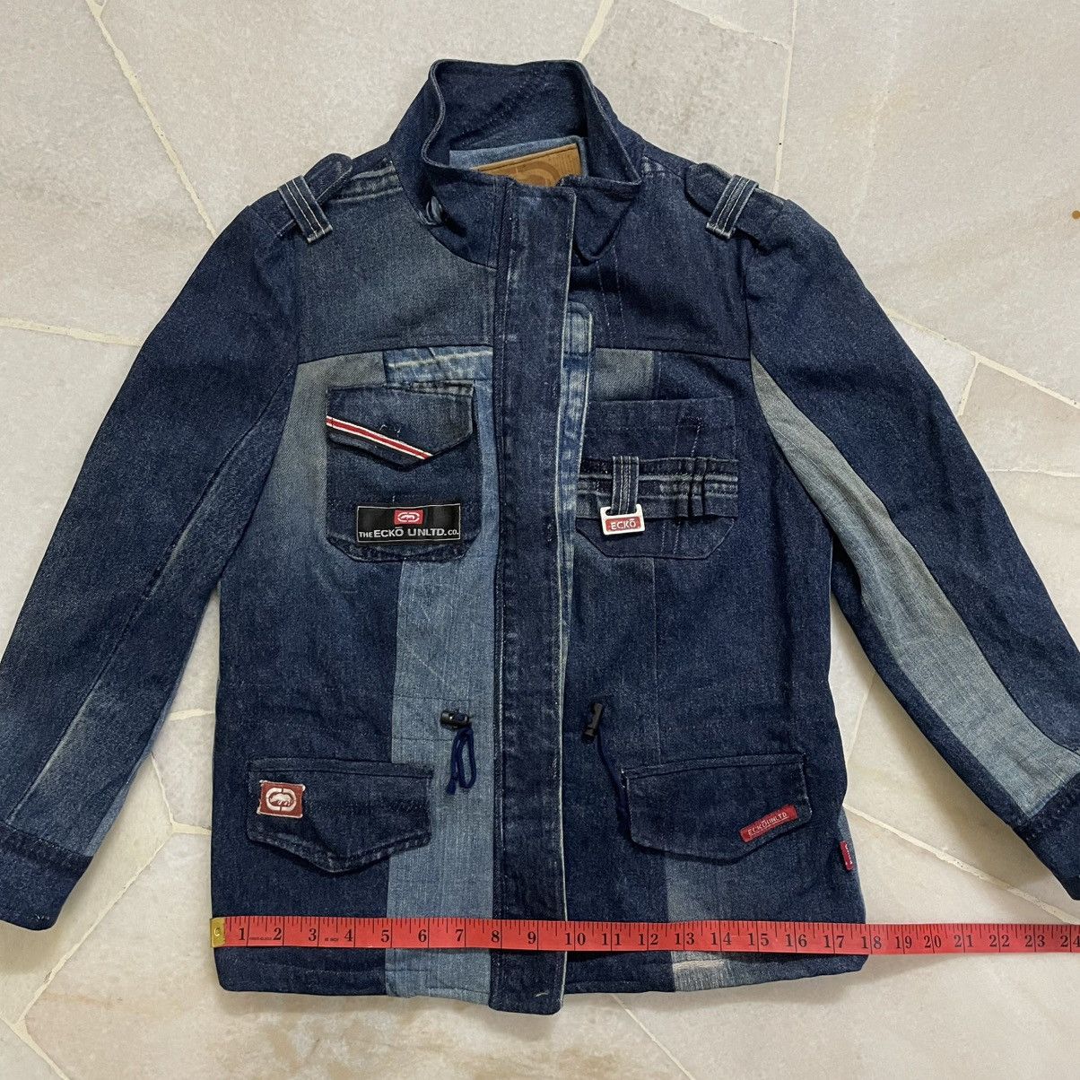Japanese Brand Vintage Custom Reconstructed Denim Jacket Ecko Unltd Size US S / EU 44-46 / 1 - 9 Thumbnail