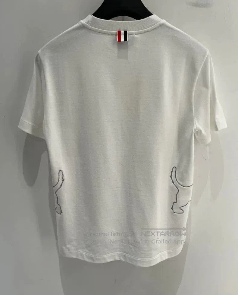 Thom Browne Thom Browne Dog Embroidery Short-Sleeve T-Shirt. Size US S / EU 44-46 / 1 - 2 Thumbnail