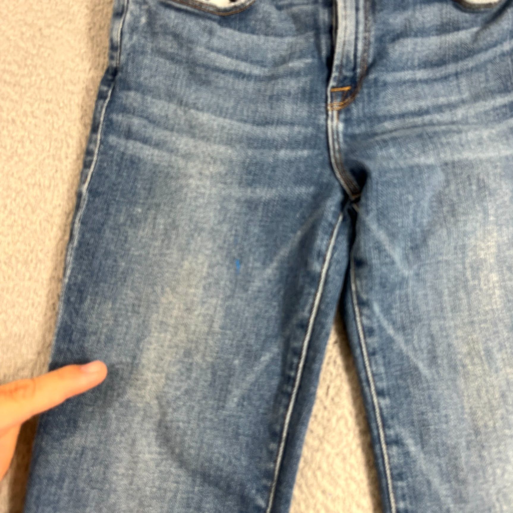 Frame VINTAGE FRAME Women's Cropped Mini Boot Jeans Size 25 Medium Wash Denim Size 42" / US 20 - 2 Thumbnail