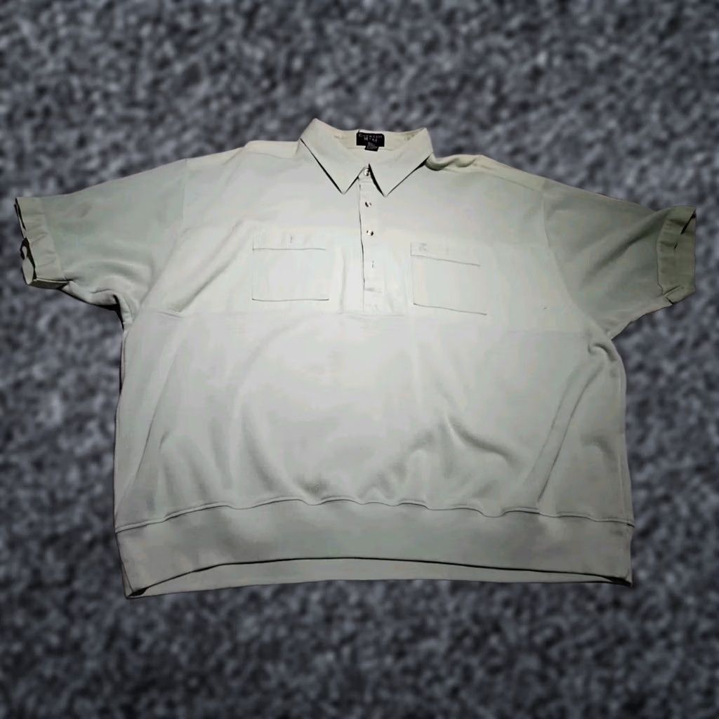 Countess Mara Countess Mara Polo Shirt - Mens - Mint Green - Ribbed Knit - Button - Size 4XL - Pre-Owned - Condition Check Size US XXL / EU 58 / 5 - 1 Thumbnail