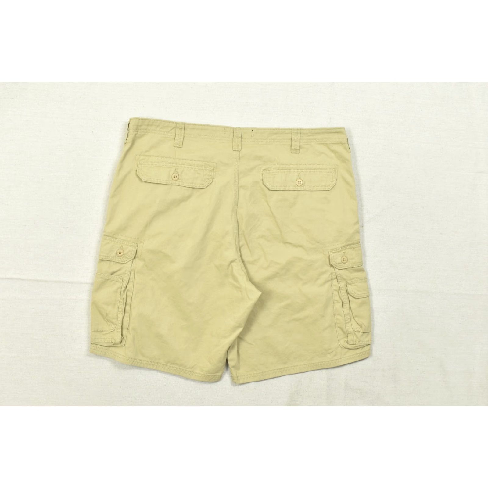 Lee Lee Cargo Shorts Men 44 Tan Cotton Heavyweight Relaxed Flat Front Pockets Beige Cargo Pocket Outdoor Summer Men Size US 44 / EU 60 - 8 Thumbnail