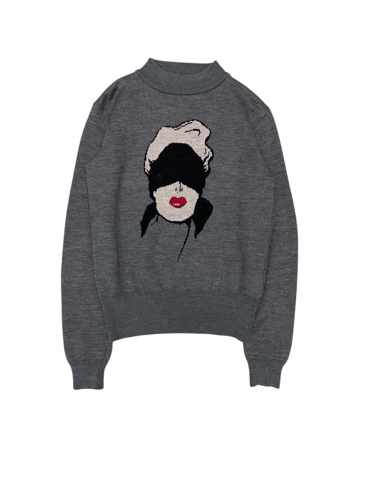 G.V.G.V. × Japanese Brand × Lad Musician AW13 G.V.G.V Japan girl blindfold Jacquard marilyn monroe Size S / US 4 / IT 40 - 1 Thumbnail