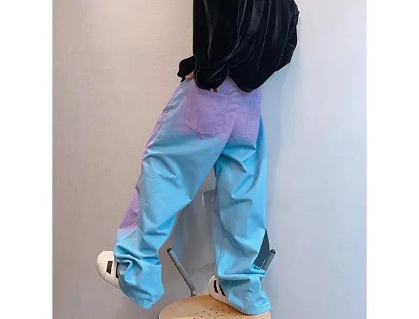 Jean Kikuchi x Kamon Trendy Gradient Baggy Jeans Size US 32 / EU 48 - 5 Thumbnail