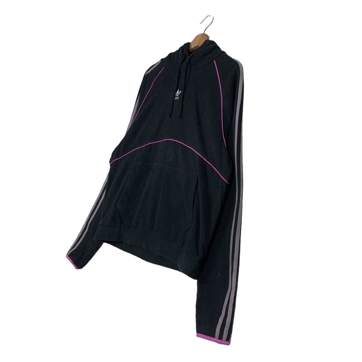 Adidas ADIDAS Embroidery Center Logo Fleece Hoodies #0312-C14 Size US M / EU 48-50 / 2 - 2 Thumbnail