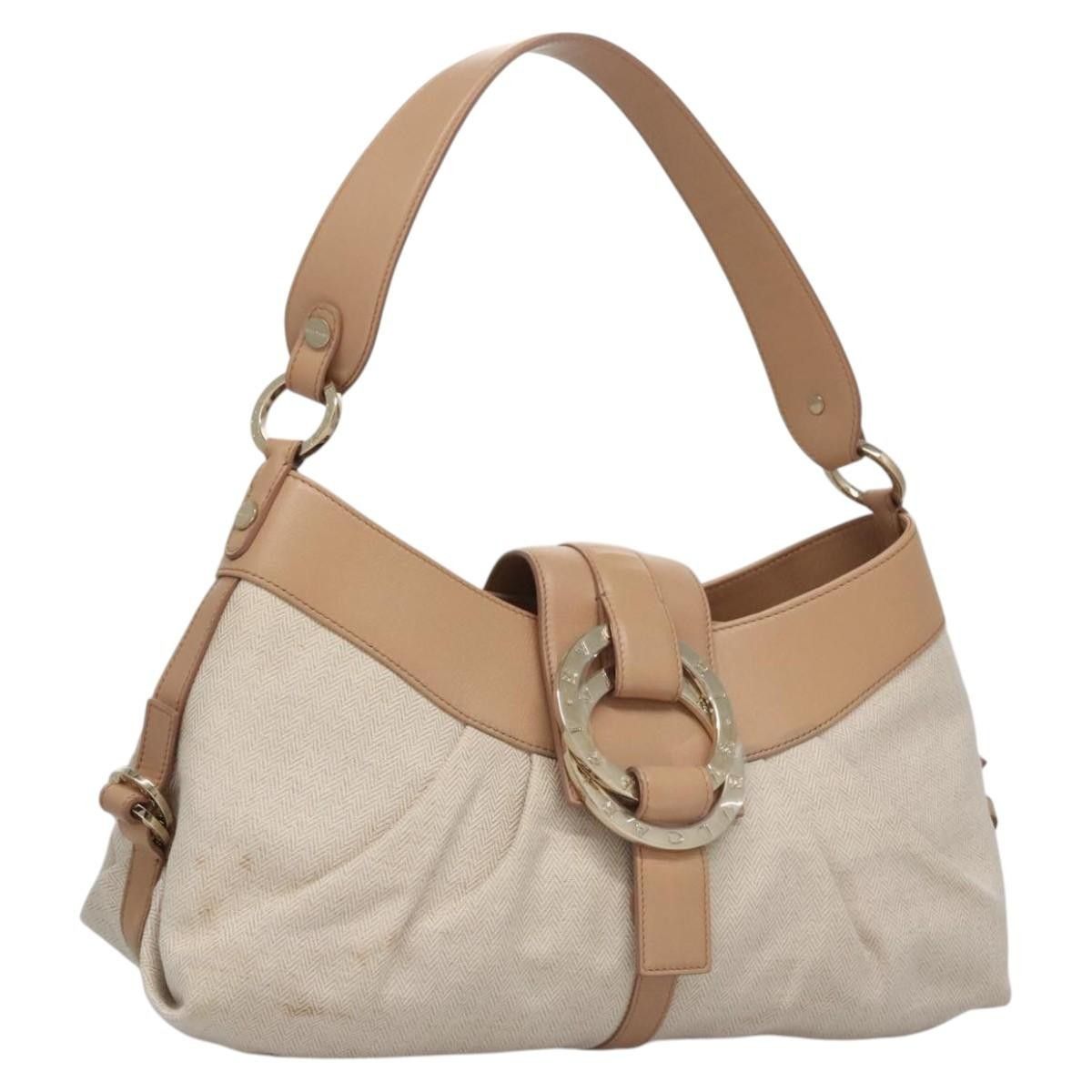 Bvlgari Bvlgari Chandra Hobo Canvas and Leather Size ONE SIZE - 1 Thumbnail