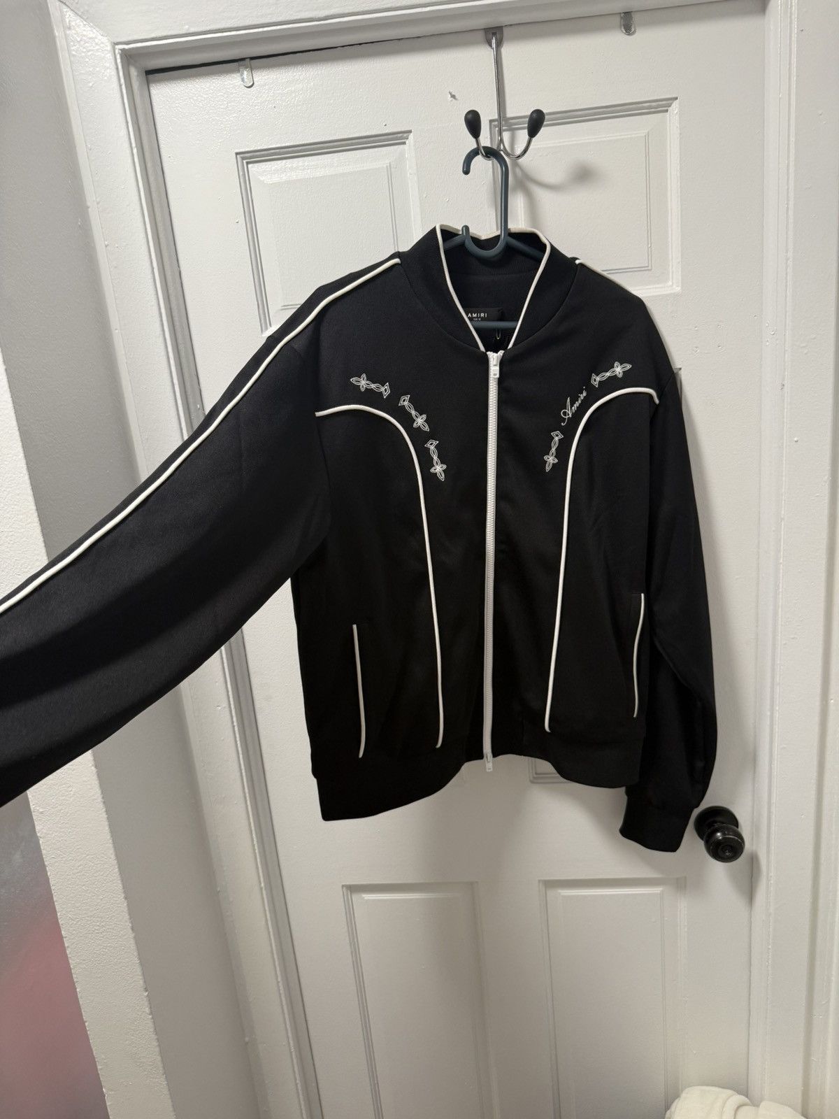 Amiri Amiri Piped-Trim Bomber Jacket Size US L / EU 52-54 / 3 - 1 Thumbnail