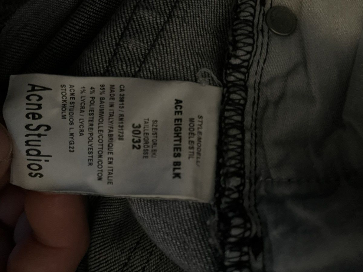 Acne Studios Acne Studios Ace Ripped Gray Jeans Size US 30 / EU 46 - 3 Thumbnail