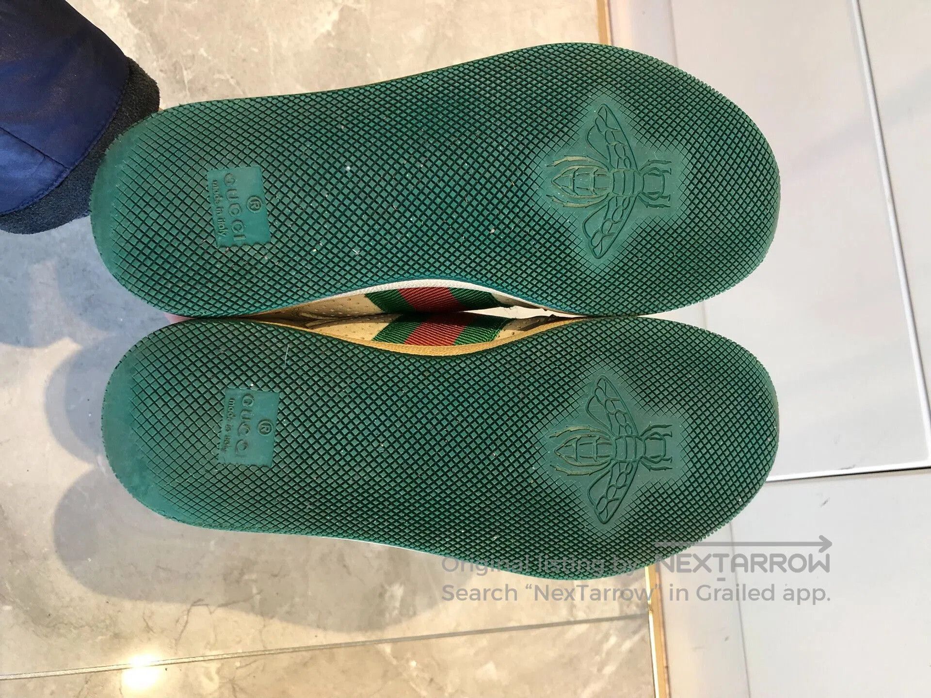 Gucci Gucci Screener Distressed Leather Sneakers Women. Size US 4.5 / IT 34.5 - 9 Thumbnail