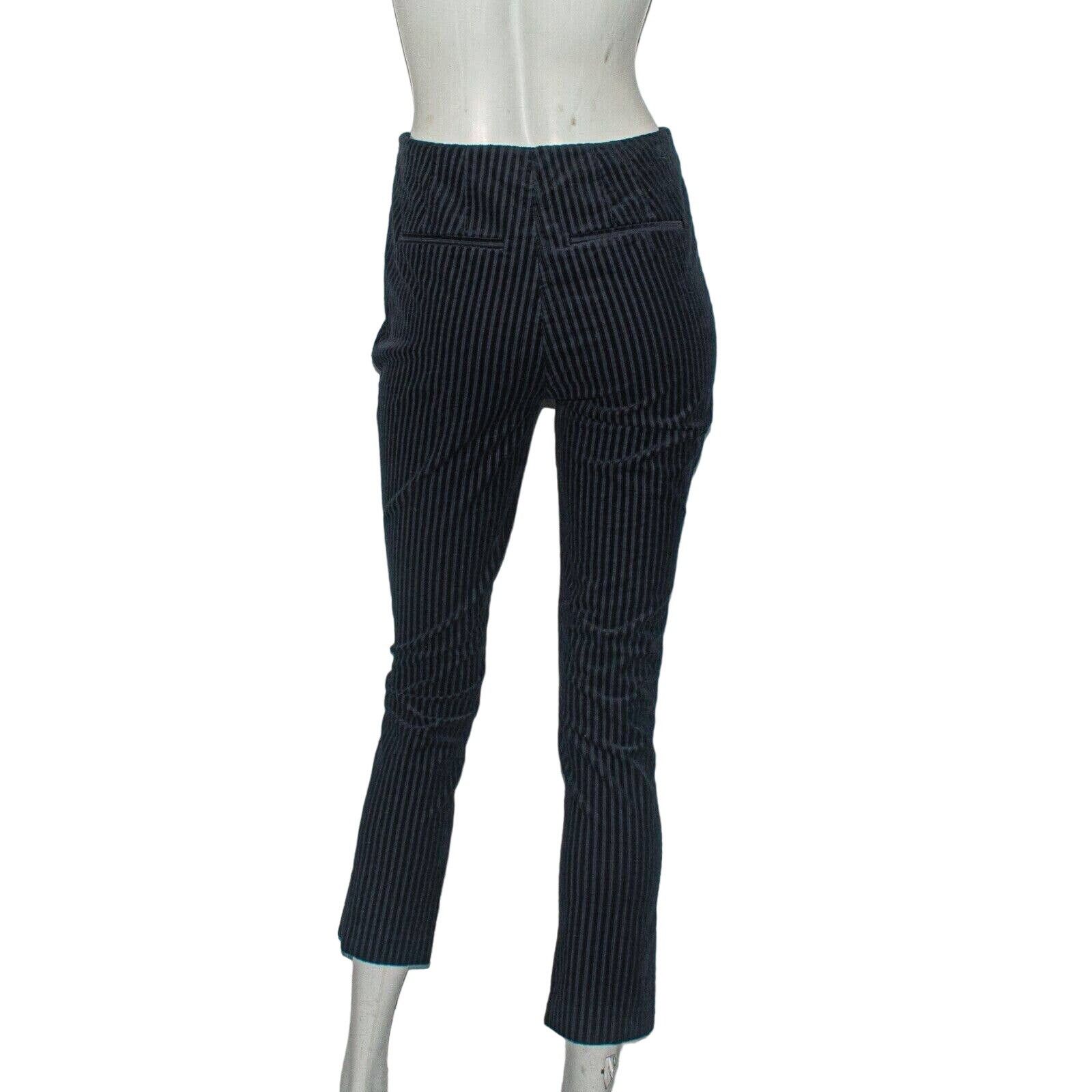 Frame FRAME denim Fine Variegated Slit Pants Fall Navy Cotton Size 26" / US 2 / IT 38 - 5 Thumbnail