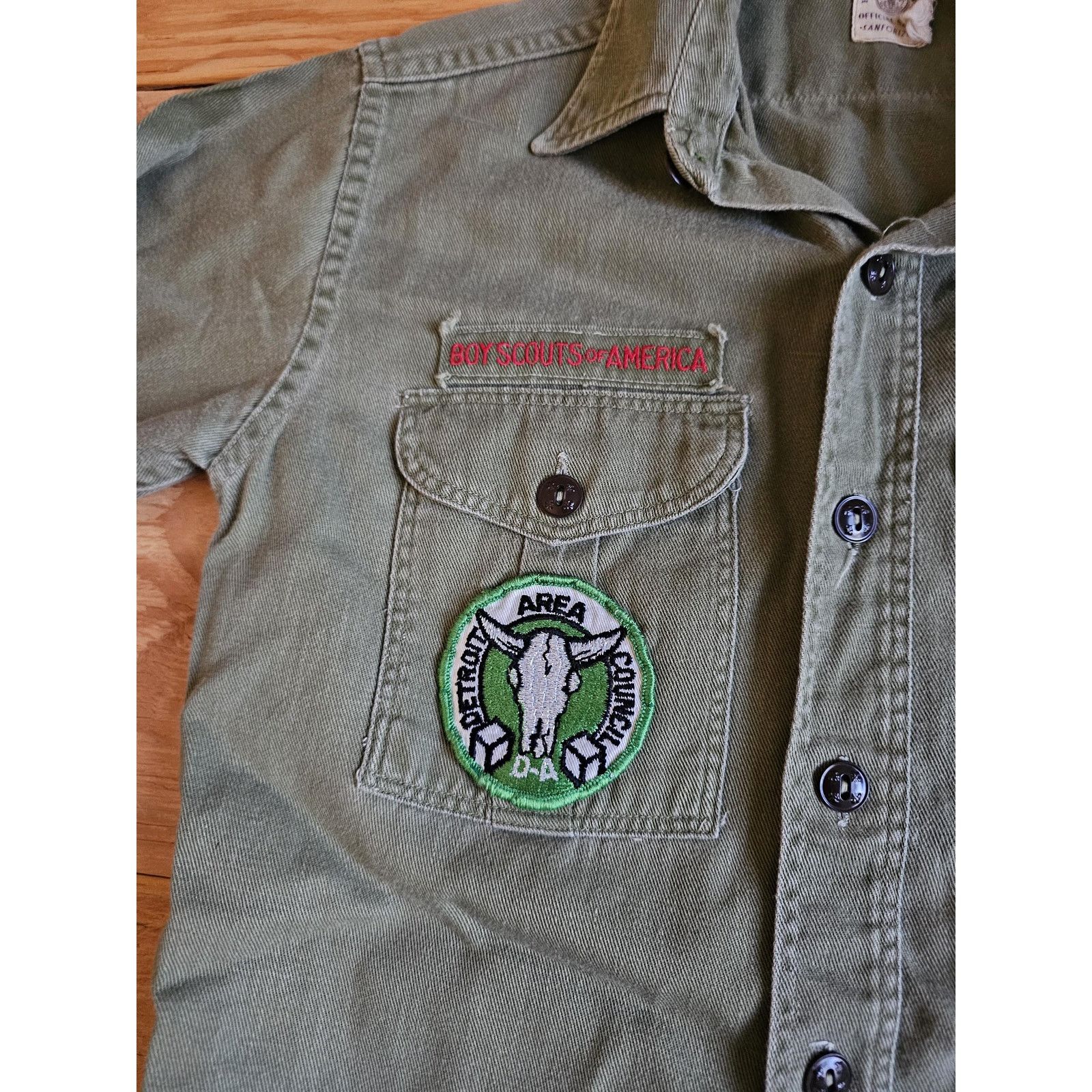 Other BSA Sanforized Michigan Detroit Area Boy Scouts Green Shirt Size US XXS / EU 40 - 2 Thumbnail