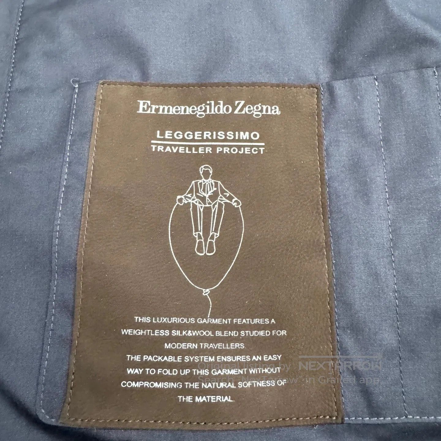 Ermenegildo Zegna Blue Zip. Size US L / EU 52-54 / 3 - 2 Thumbnail