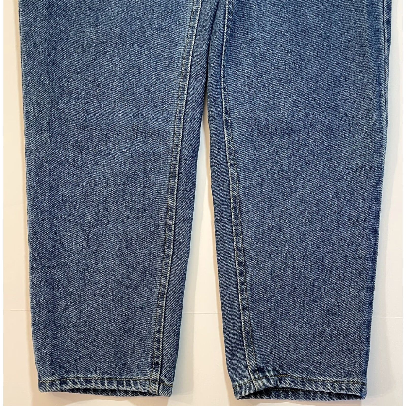 Lee VINTAGE Lee Rider Jeans Womens High Rise Mom Denim Blue 12P Petite 30in Inseam USA 80s 90s Size 34" / US 12 / IT 48 - 2 Thumbnail