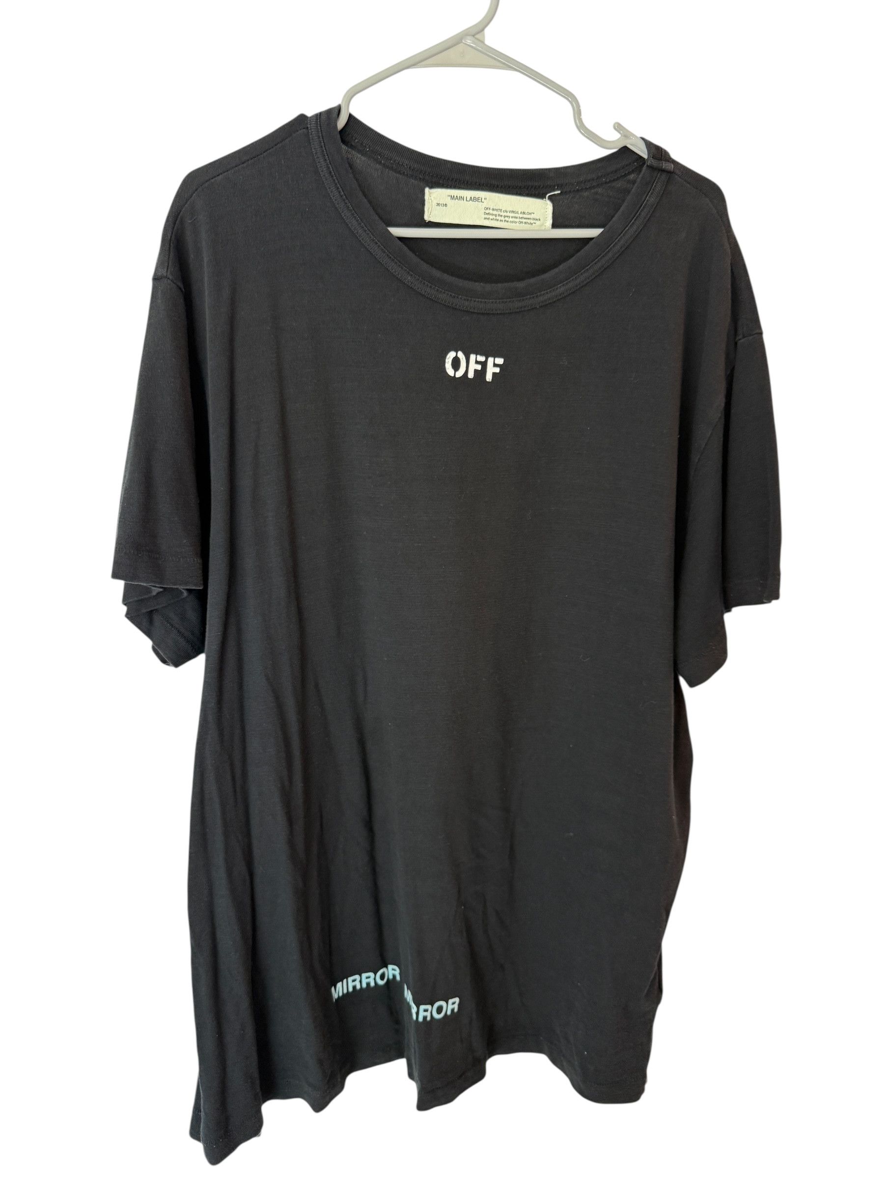 Off-White Off-White Care Of Mirror Tee Black Oversized L Size US L / EU 52-54 / 3 - 2 Thumbnail