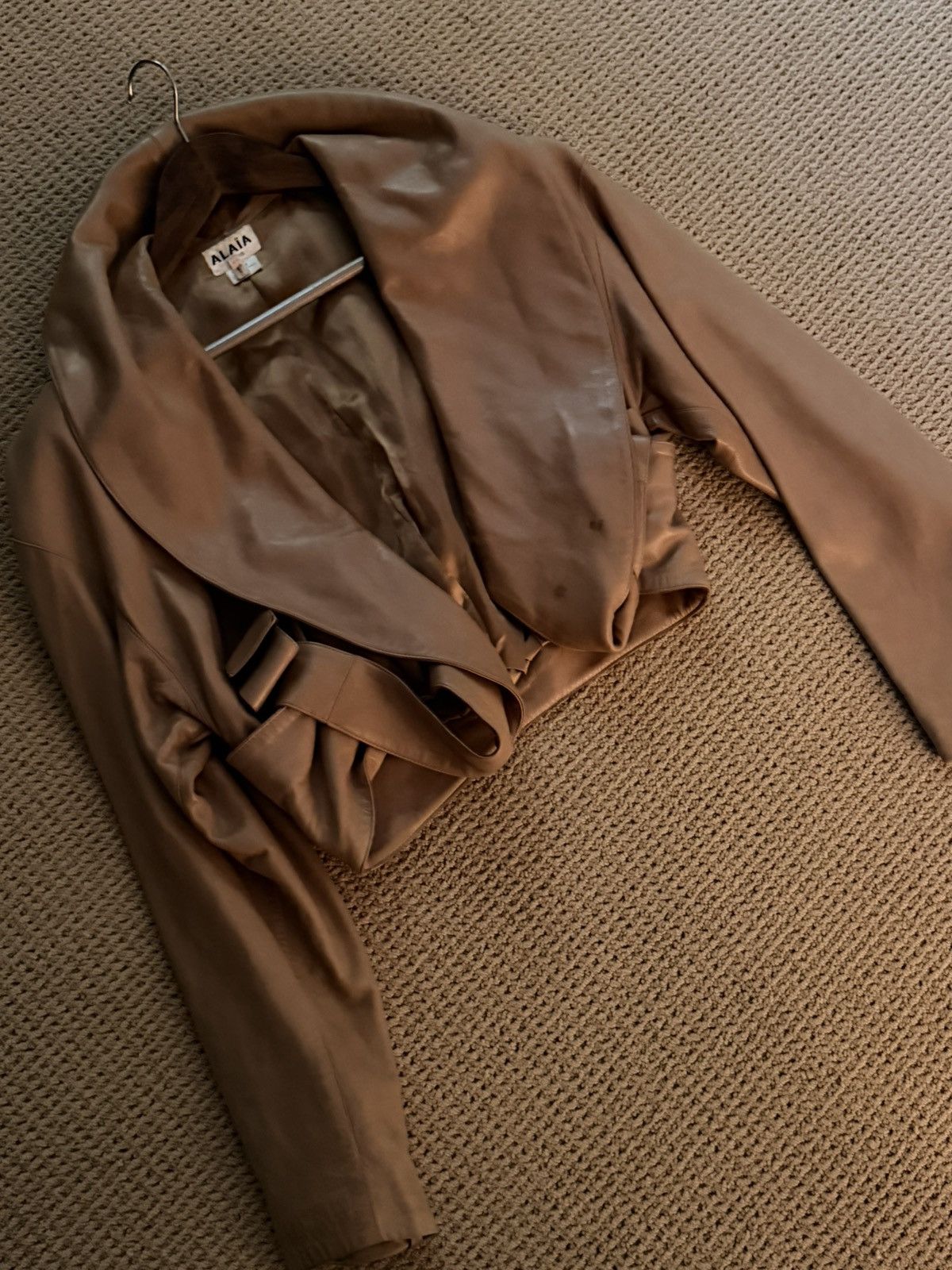 Alaia Azzedine leather jacket