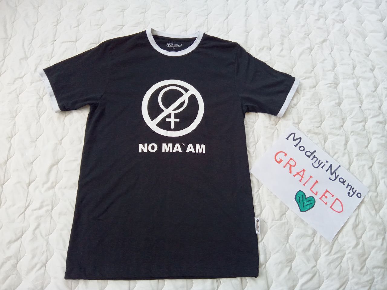 Other No ma’am t shirt big logo Size US L / EU 52-54 / 3 - 1 Thumbnail