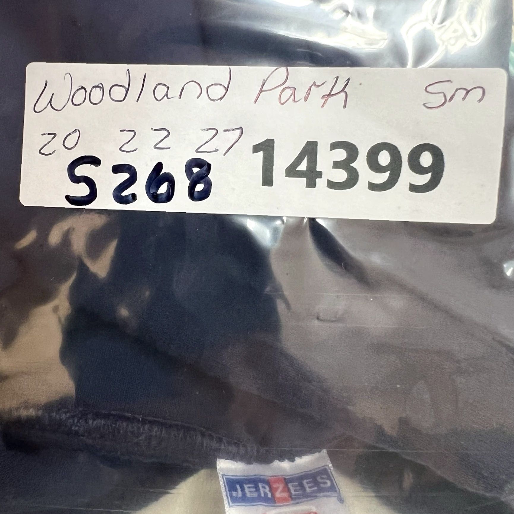 Jerzees Jerzees Woodland Park Hoodie Mens S Blue Graphic Print Logo Pockets Hooded Pullover Regular Fit Size US S / EU 44-46 / 1 - 6 Thumbnail